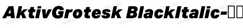 AktivGrotesk BlackItalic字体转换
